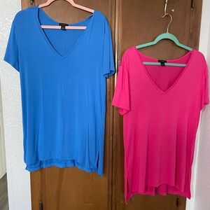 Lot of 2 - Halogen tunic tees